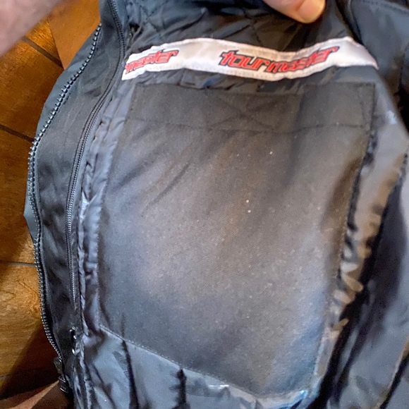 Tourmaster Saber Series 2 Mens Motorcycle Jacket Black/Red XL/46 - Picture 12 of 12